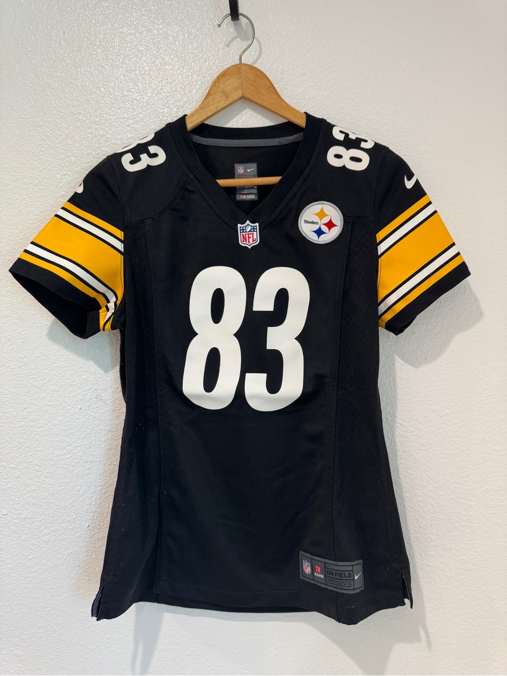 Pittsburgh Steelers Nike Women’s Heath Miller 83 Game Jersey Black Tailored S